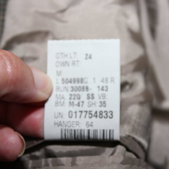 Lauren Ralph Lauren Mens Wool Suit Jacket Sport Coat Green Brown Houndstooth 48R - Picture 8 of 13